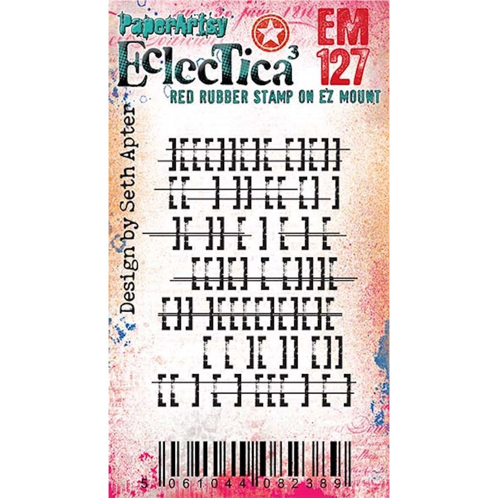 Paper Artsy Eclectica3 Seth Apter Mini 127 Cling Stamp em127