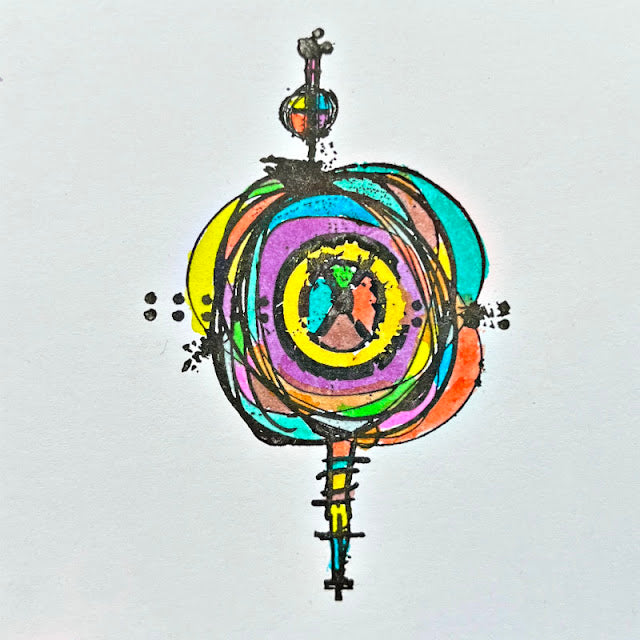 Paper Artsy Eclectica Mini 109 Seth Apter em109 rainbow