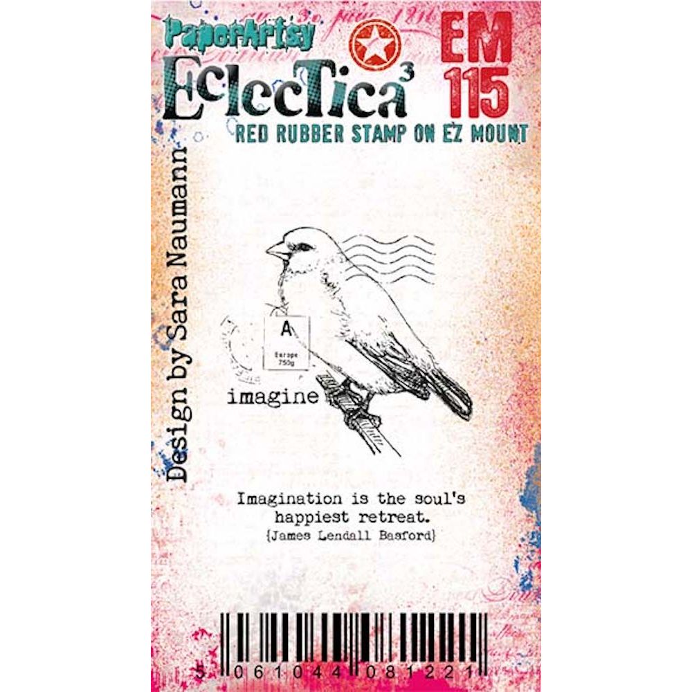 Paper Artsy Eclectica Mini 115 Sara Naumann Cling Stamp em115