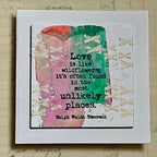 Paper Artsy Eclectica Mini Sara Naumann Cling Stamp em119 love