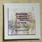 Paper Artsy Eclectica Mini Sara Naumann Cling Stamp em120 poetry