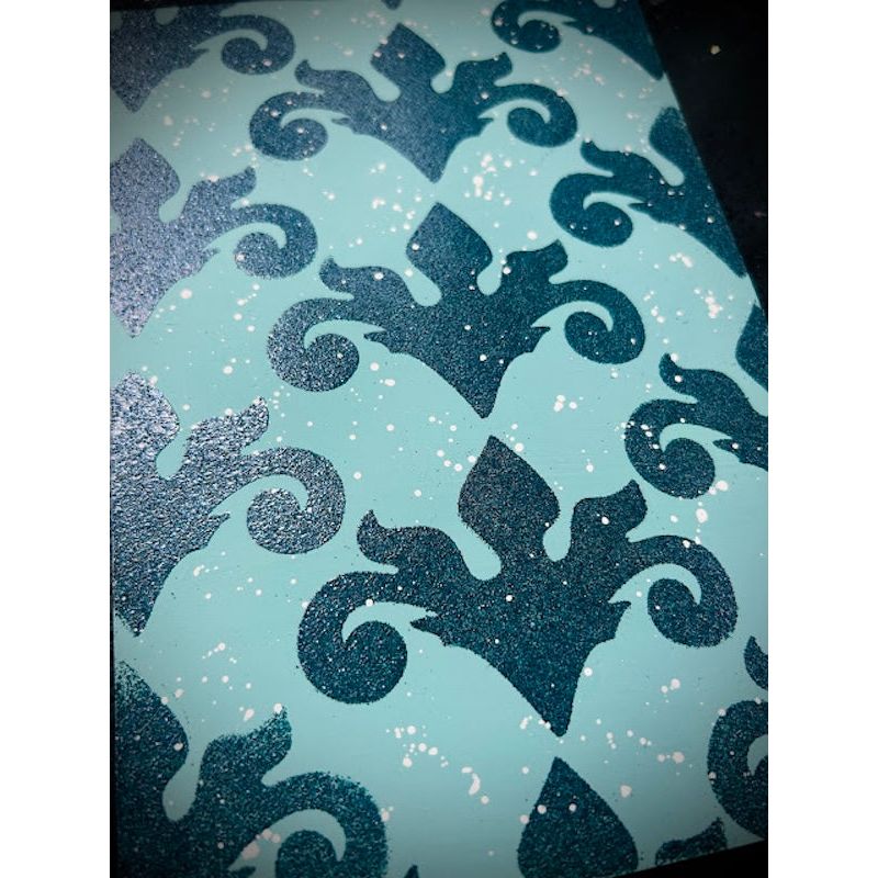 Paper Artsy Fresco Finish Coastal Chalk Acrylic Paint ff237 sparkle