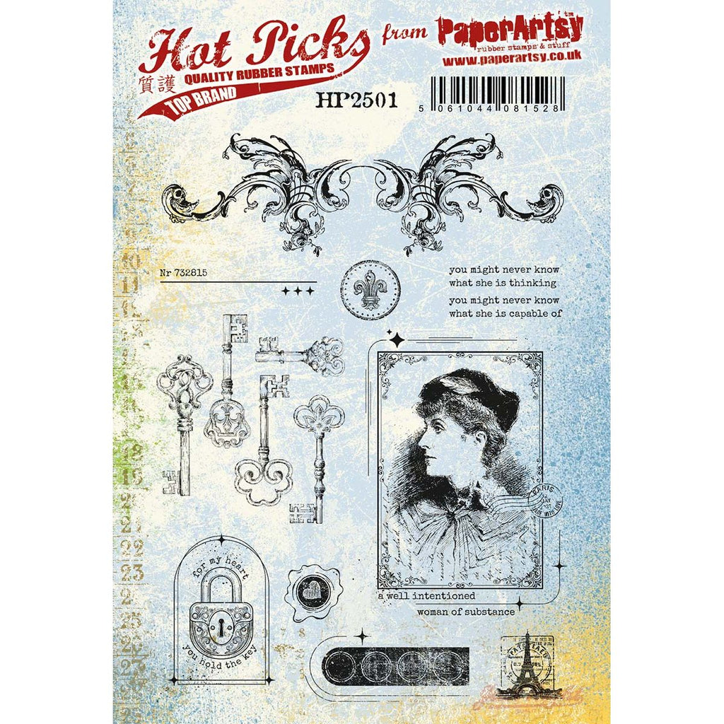 Paper Artsy Hot Pick 2501 Cling Stamps hp2501