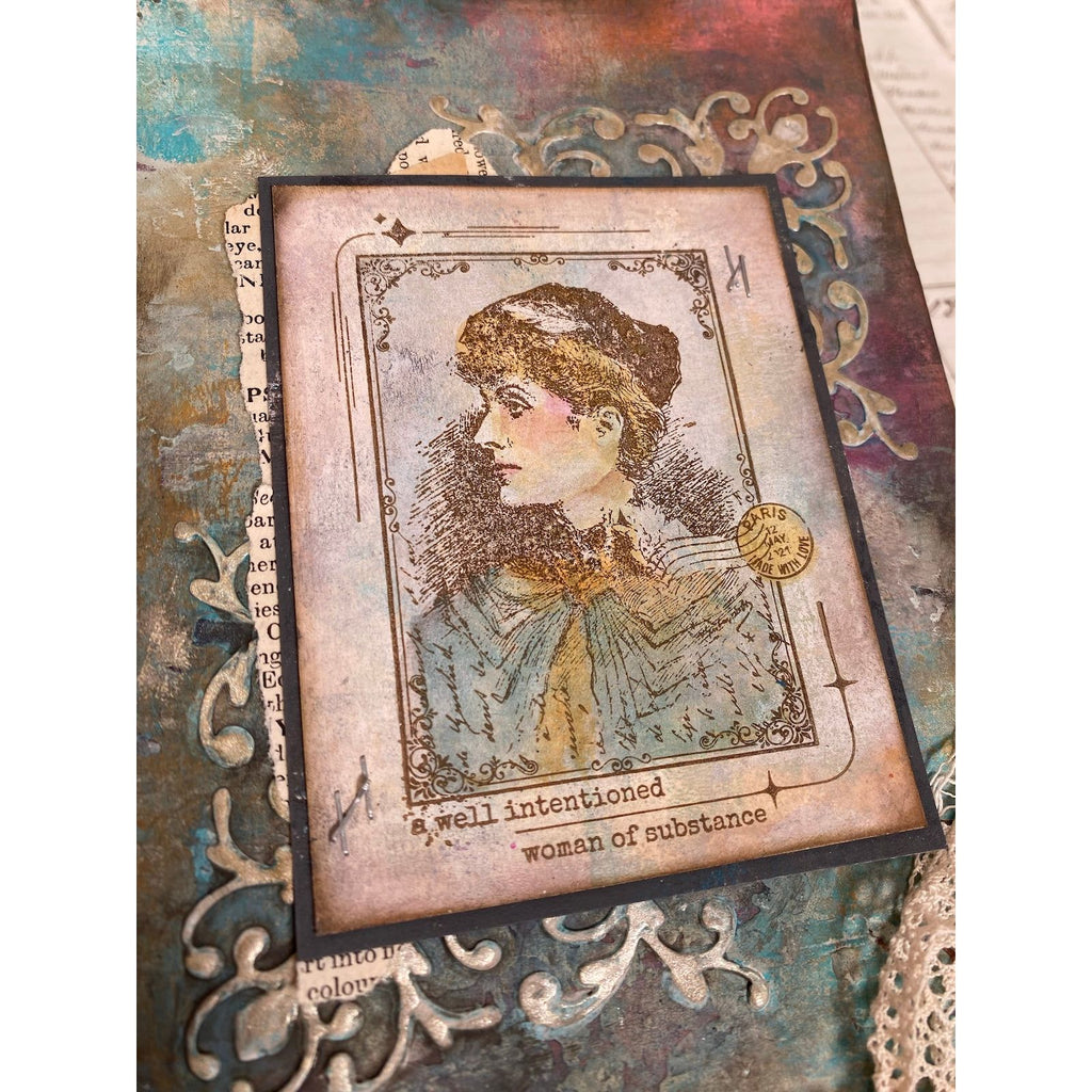 Paper Artsy Hot Pick 2501 Cling Stamps hp2501 woman