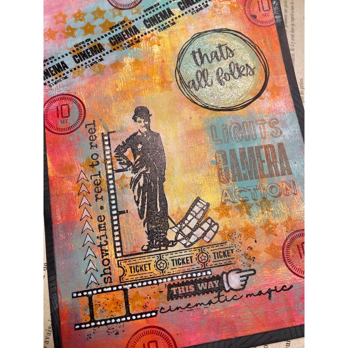 Paper Artsy Hot Pick 2502 Cling Stamps hp2502 that's all folks