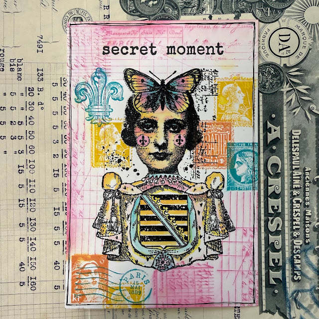 Paper Artsy Hot Pick 2602 Cling Stamps hp2602 secret moment