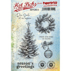 Paper Artsy Hot Pick Christmas 11 Cling Stamps hpxm11