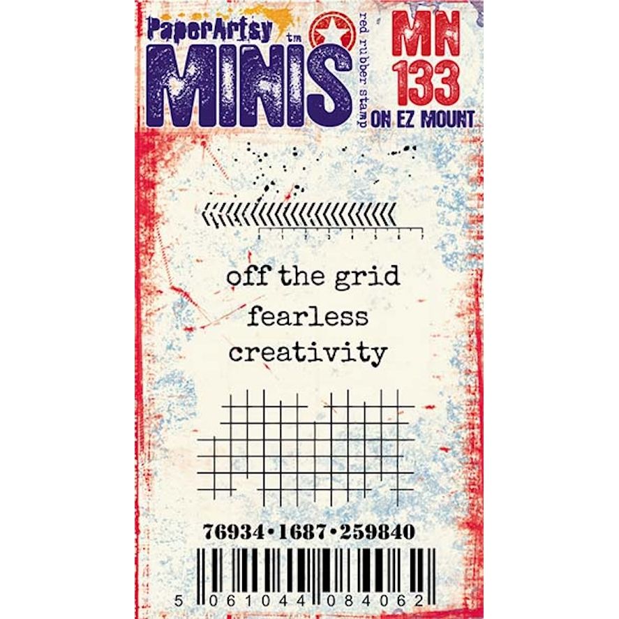 Paper Artsy Ink and the Dog Mini 133 Cling Stamp mn133