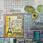 Paper Artsy Ink and the Dog Mini 134 Cling Stamp mn134 paris