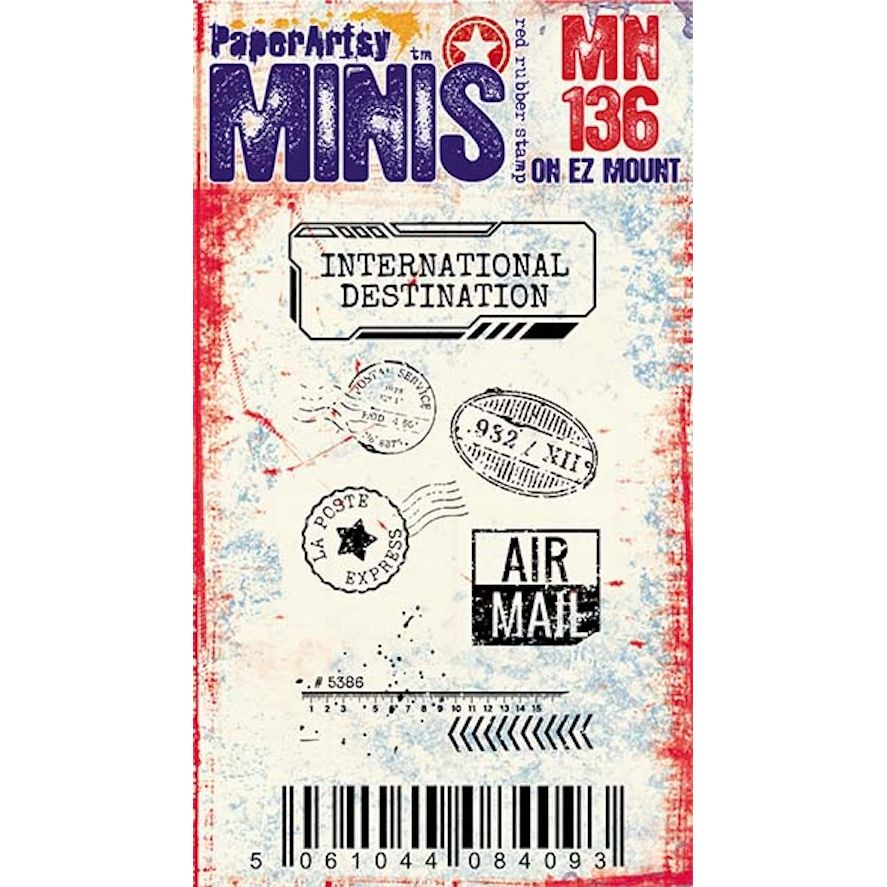 Paper Artsy Ink and the Dog Mini 136 Cling Stamp mn136