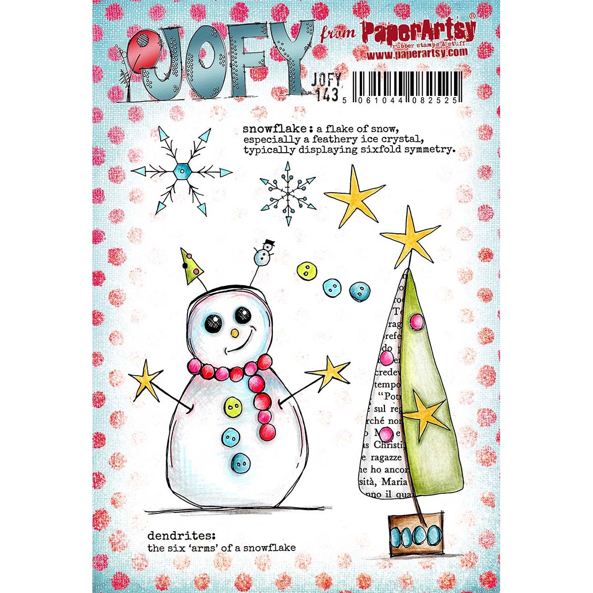 Paper Artsy JoFY 143 Cling Stamps jofy143