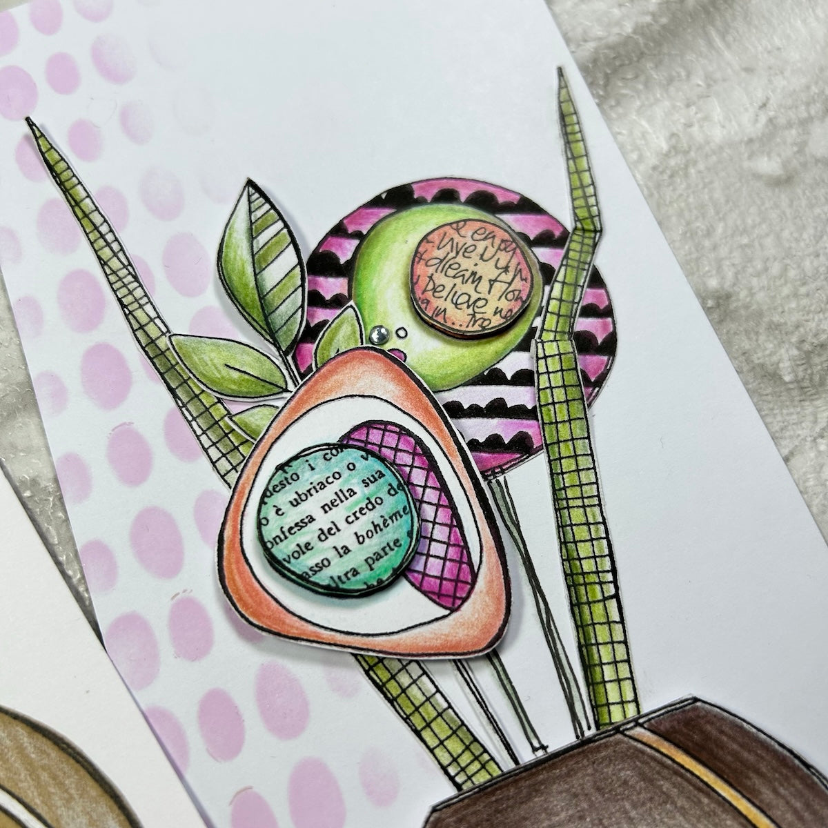 Paper Artsy JoFY 145 Cling Stamps jofy145 dream