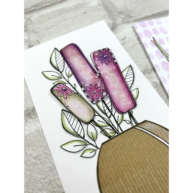 Paper Artsy JoFY 145 Cling Stamps jofy145 purple