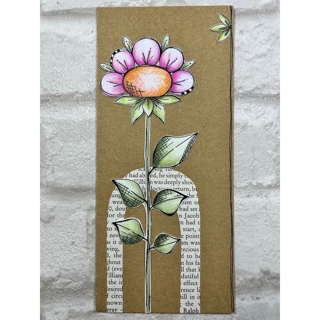 Paper Artsy JoFY 147 Cling Stamps jofy147 flower