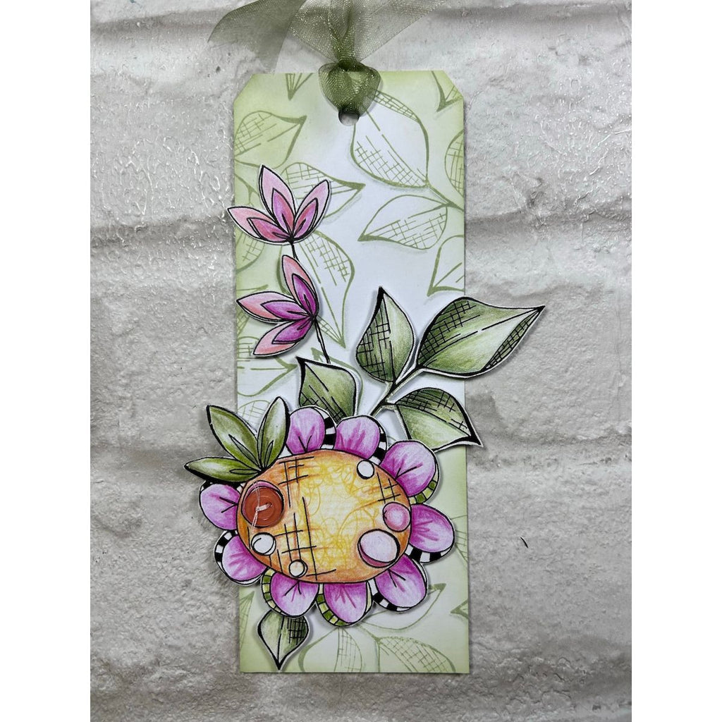 Paper Artsy JoFY 147 Cling Stamps jofy147 leaves