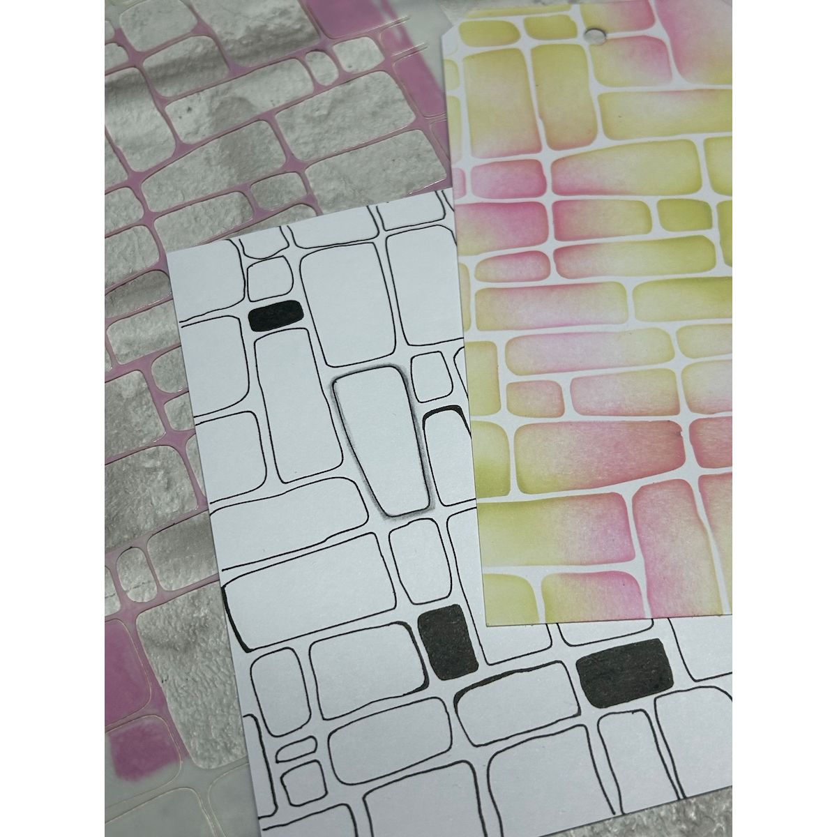Paper Artsy JoFY Large Stencil ps512 brick