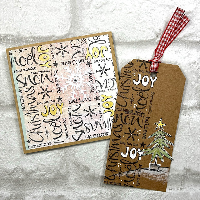 Paper Artsy JoFY Mini 95 Cling Stamp jm95 joy tag