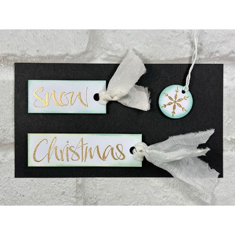 Paper Artsy JoFY Mini 96 Cling Stamp jm96 winter tag