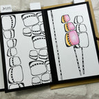 Paper Artsy JoFY Mini Cling Stamp jm100  pink