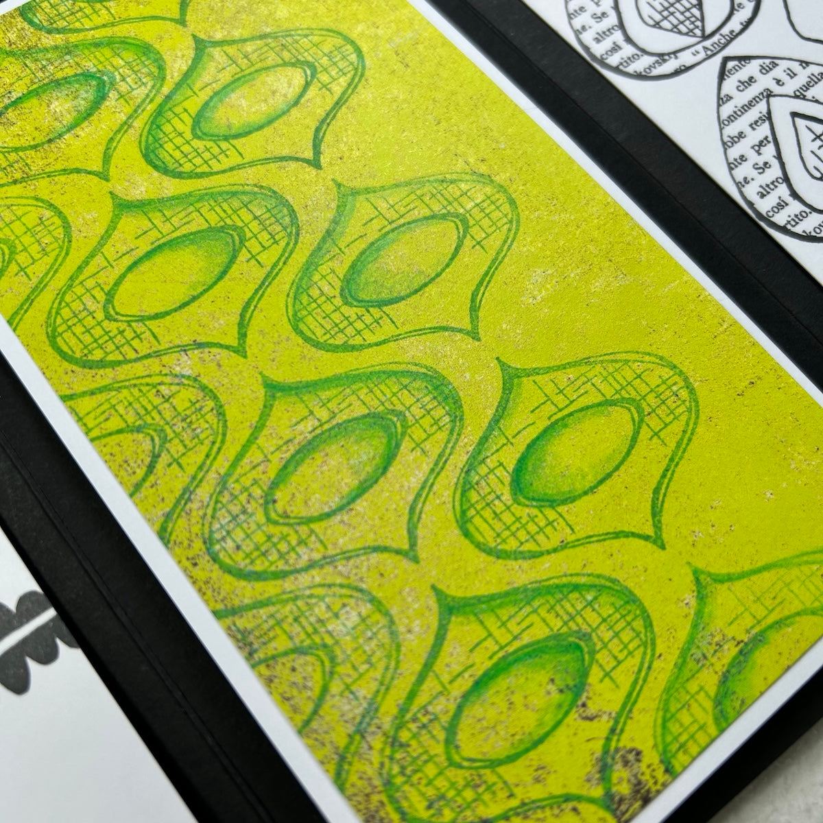Paper Artsy JoFY Mini Cling Stamp jm104 green