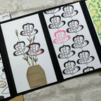 Paper Artsy JoFY Mini Cling Stamp jm98 vase