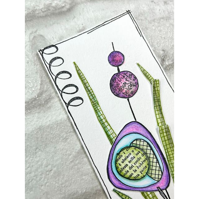 Paper Artsy JoFY Mini Cling Stamp jm99 dream