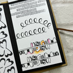 Paper Artsy JoFY Mini Cling Stamp jm99 swirls