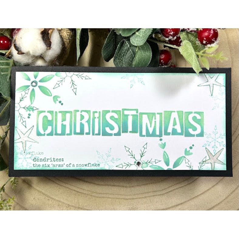 Paper Artsy JoFY Stencil ps479 christmas