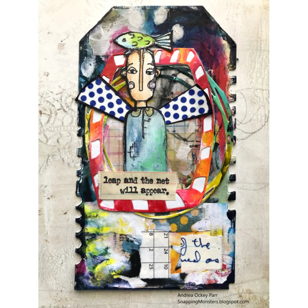 Paper Artsy Kate Crane Cling Stamps kc006 fish | color-code:ALT01