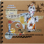 Paper Artsy Kate Crane Cling Stamps kc008 season to be tipsy