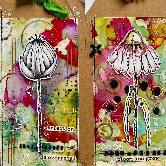 Paper Artsy Kate Crane Cling Stamps kc011 perfection