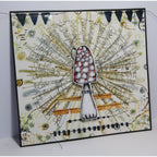 Paper Artsy Kate Crane Cling Stamps kc012 mushroom