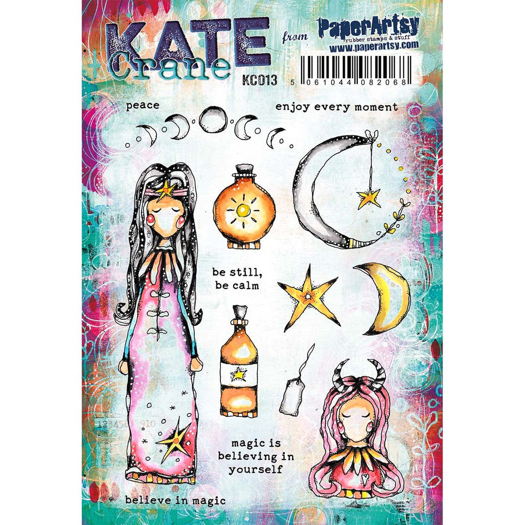 Paper Artsy Kate Crane Cling Stamps kc013