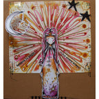 Paper Artsy Kate Crane Cling Stamps kc013 moon