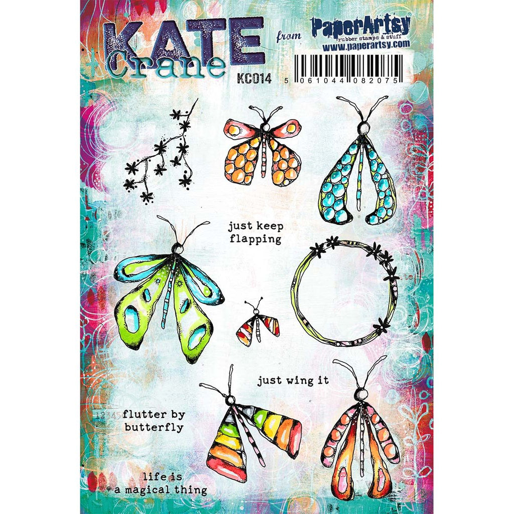 Paper Artsy Kate Crane Cling Stamps kc014
