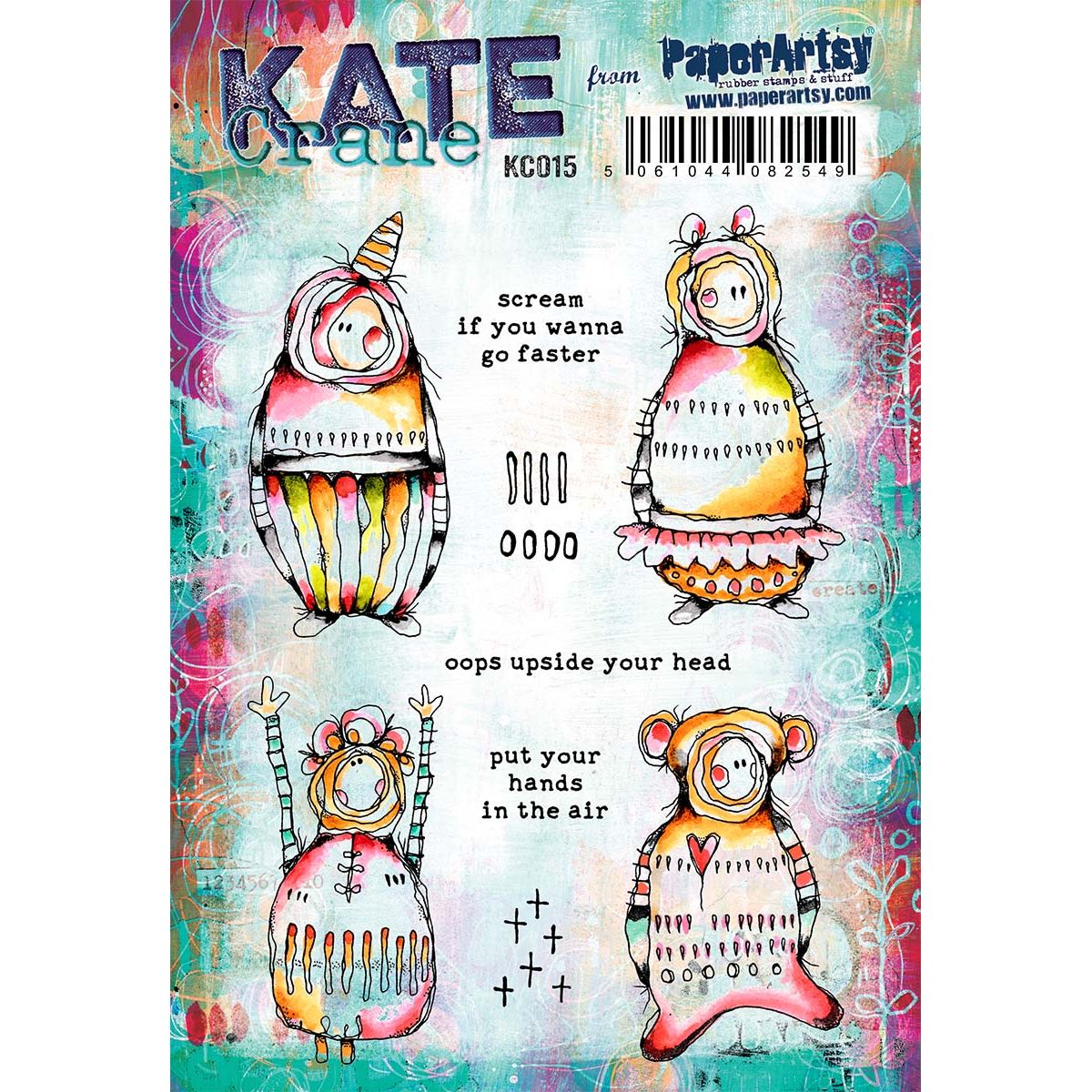 Paper Artsy Kate Crane Cling Stamps kc015