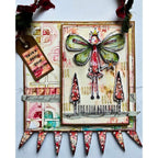 Paper Artsy Kate Crane Cling Stamps kc016 fairy good