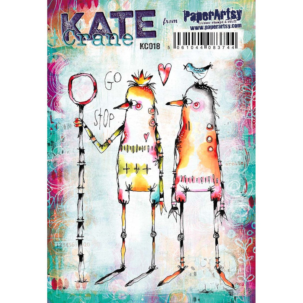 Paper Artsy Kate Crane Cling Stamps kc018
