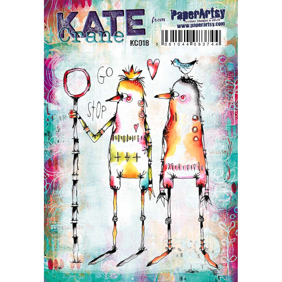 Paper Artsy Kate Crane Cling Stamps kc018