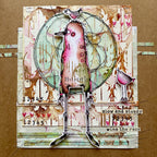 Paper Artsy Kate Crane Cling Stamps kc018 slow and steady