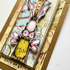 Paper Artsy Kate Crane Cling Stamps kc019 hare we go