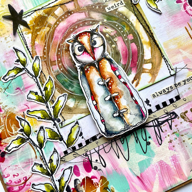 Paper Artsy Kate Crane Mini Cling Stamp kcm013 always be you