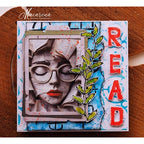 Paper Artsy Kate Crane Mini Cling Stamp kcm013 glasses | color-code:ALT04