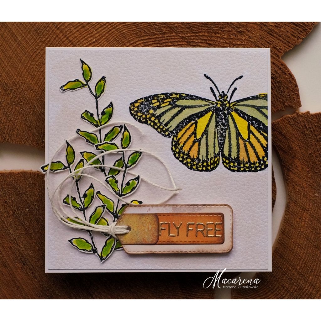 Paper Artsy Kate Crane Mini Cling Stamp kcm013 things with wings | color-code:ALT03