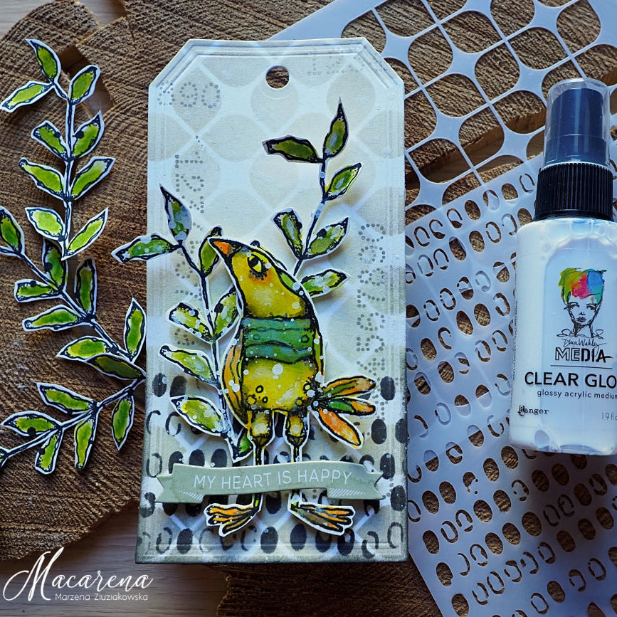 Paper Artsy Kate Crane Mini Cling Stamp kcm013 vines | color-code:ALT02