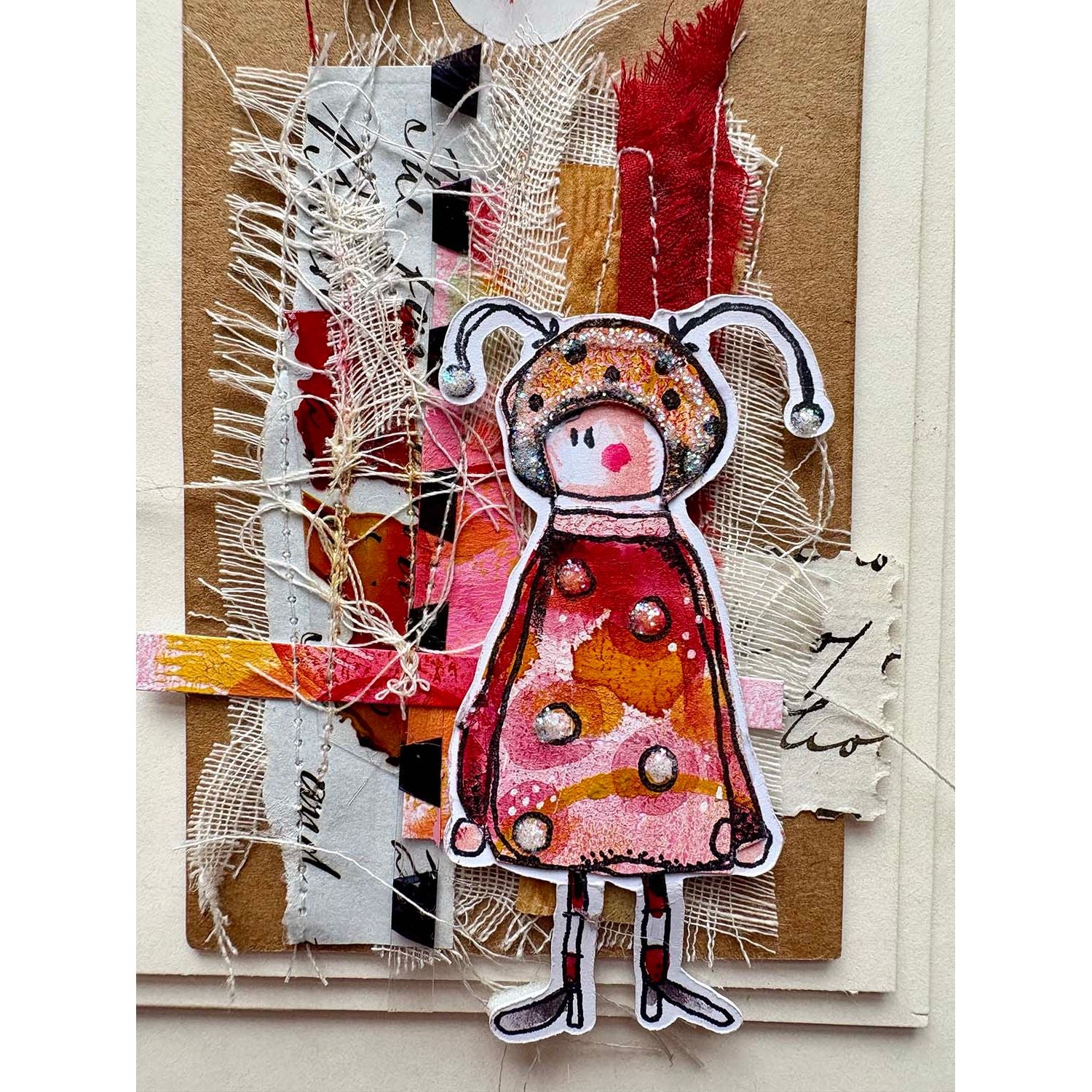 Paper Artsy Kate Crane Mini Cling Stamp kcm017 character