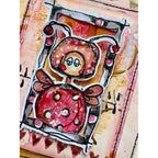 Paper Artsy Kate Crane Mini Cling Stamp kcm020 character