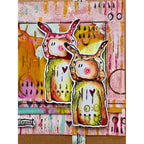 Paper Artsy Kate Crane Mini Cling Stamp kcm021 texture