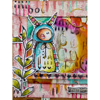 Paper Artsy Kate Crane Mini Cling Stamp kcm022 greetings