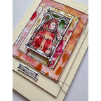Paper Artsy Kate Crane Mini Cling Stamp kcm024 what's up